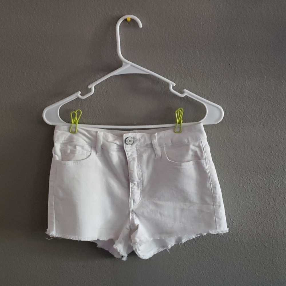 White So Jean Shorts